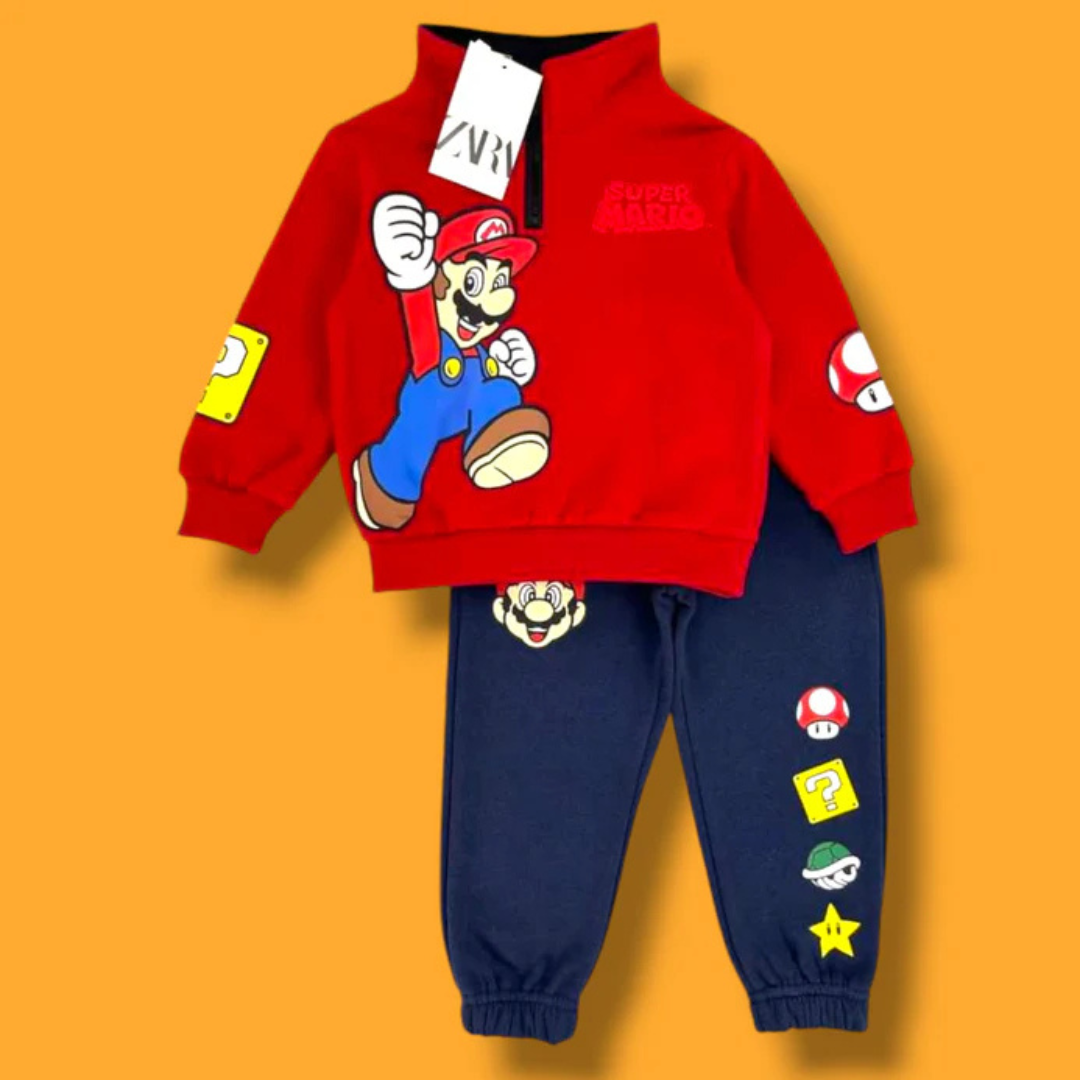 ZR Super Mario Jacket Trouser Tracksuit Set